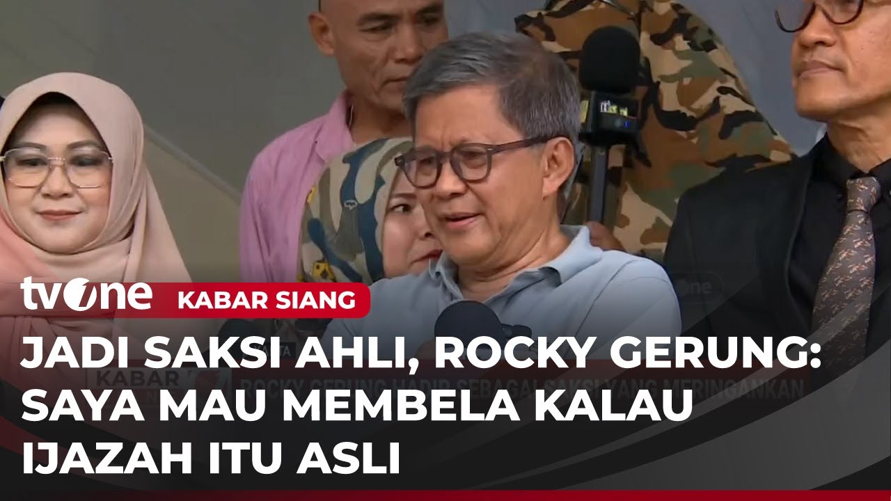 Rocky Gerung Turun Gunung jadi Saksi Kasus Dugaan Ijazah Palsu Jokowi | Kabar Siang