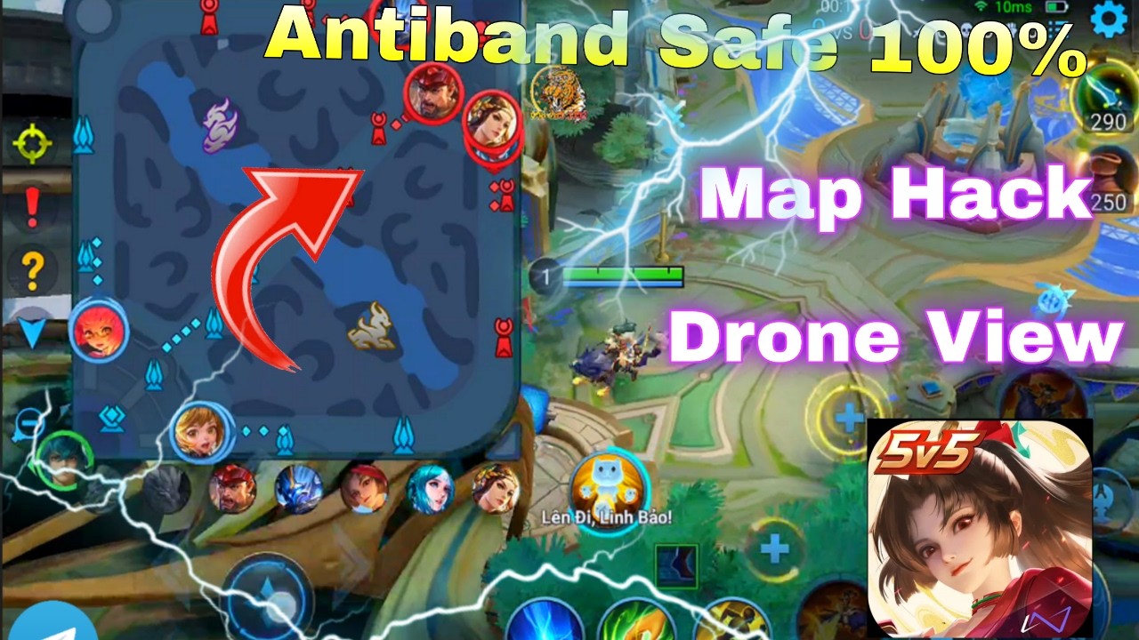 MAP HACK HONOR OF KINGS v11.3.1.3 ANTIBAND SAFE AN TOÀN CHƠI ACC CHÍNH LEO RANK MỚI NHẤT