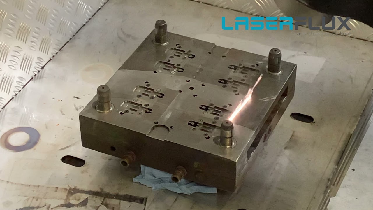 Plastic injection mold laser cleaning