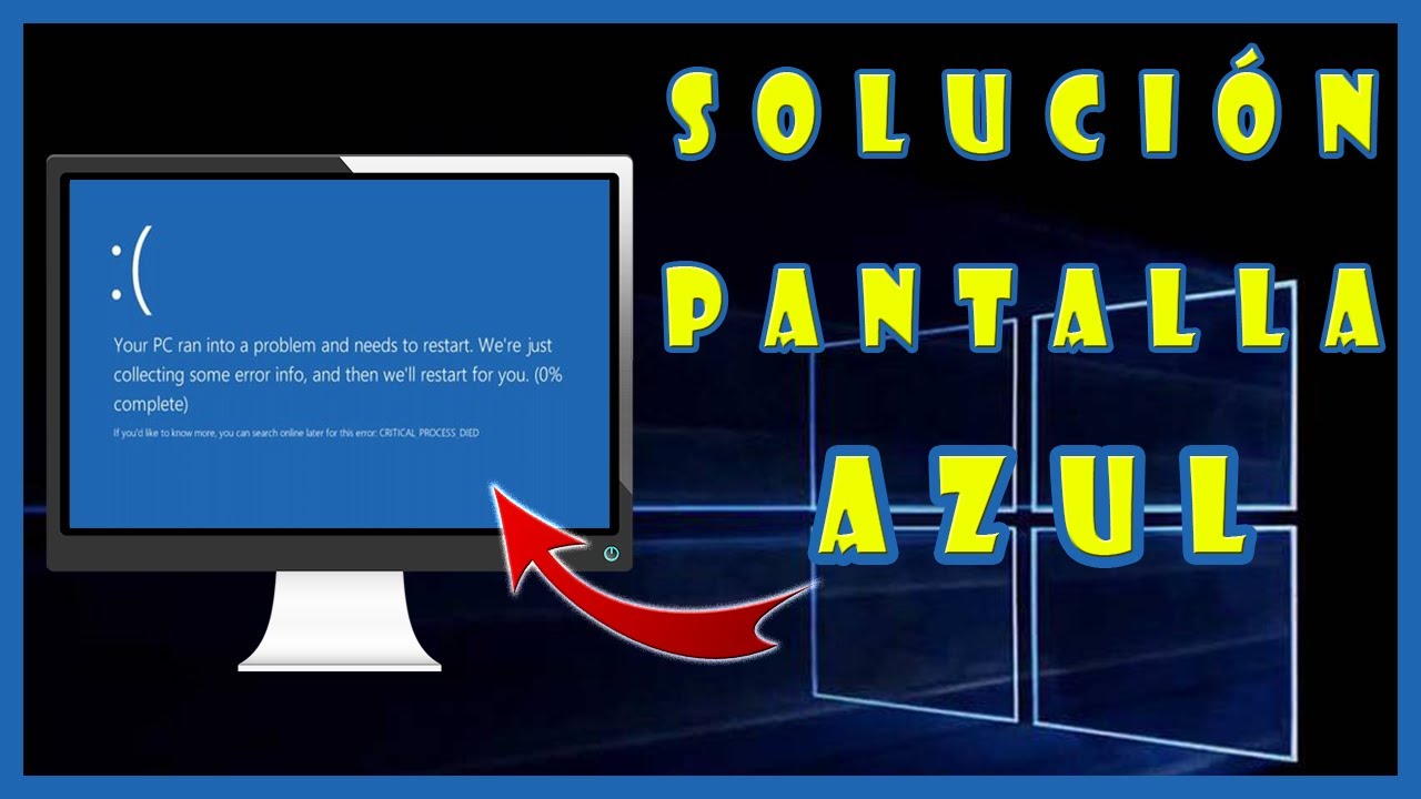 ✅ SOLUCI&Oacute;N al Error de Pantalla Azul en Windows 10 | C&oacute;mo Reparar Windows 10 sin Formatear