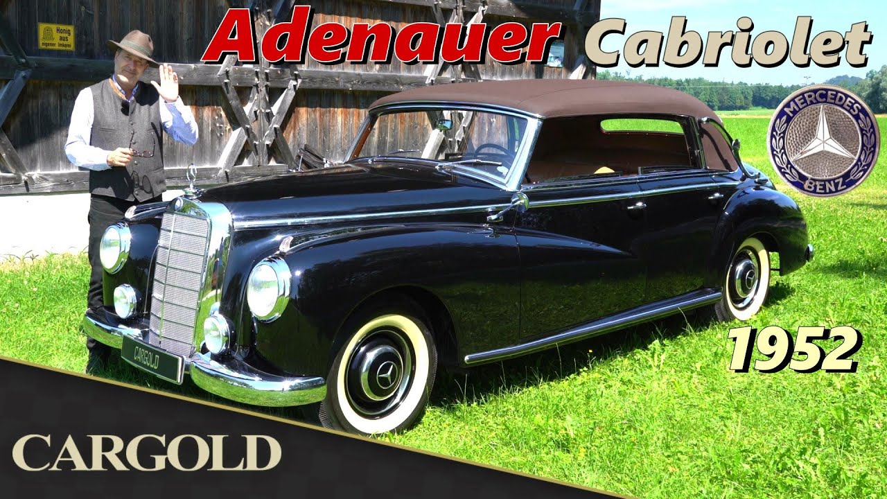 Mercedes 300 Cabriolet D, 1952, sehr authentischer Adenauer, Schweizer Erstauslieferung, Erstleder