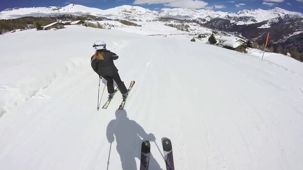 Skiing Champoluc, Antagnod March 2018 Tracey x