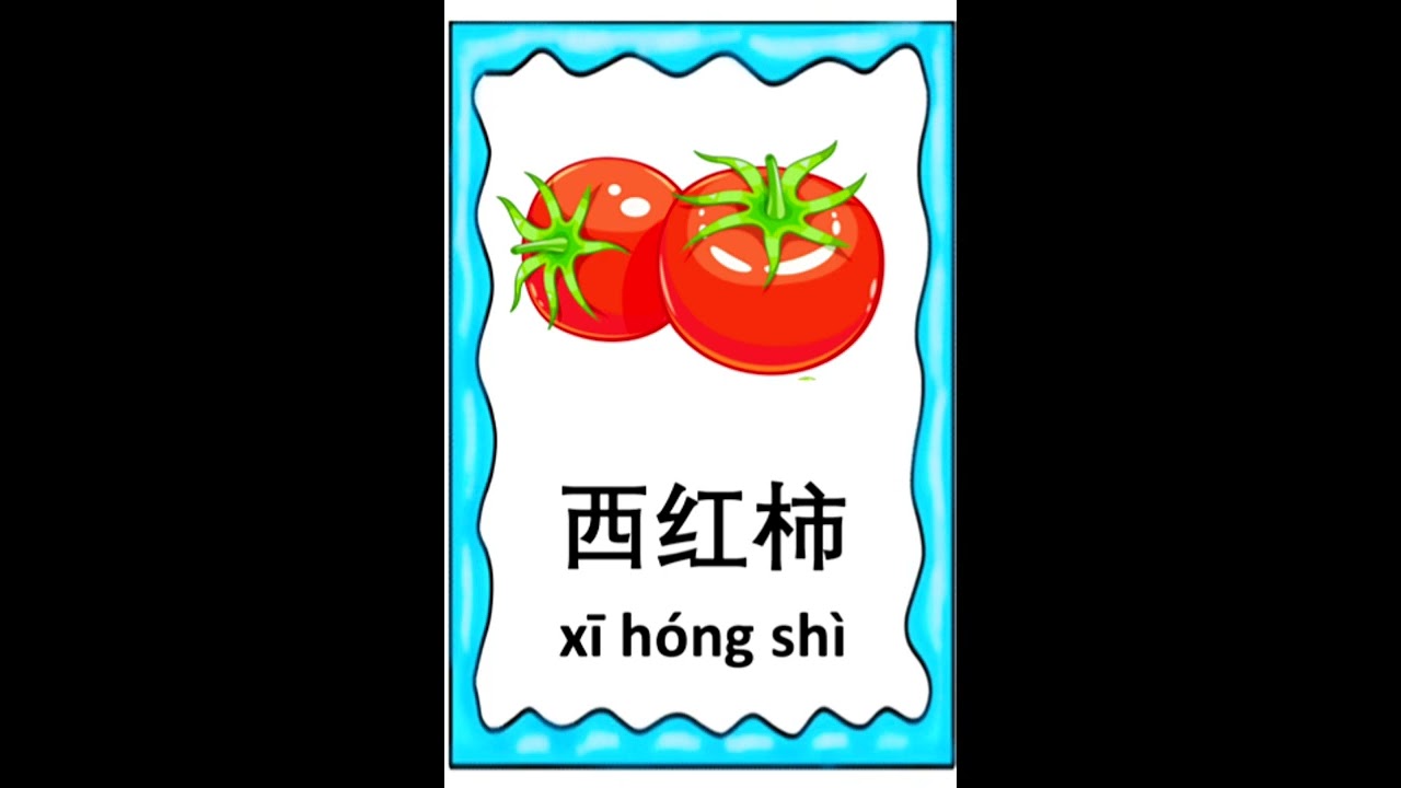 Learn vegetable words in Mandarin 中文蔬菜词汇