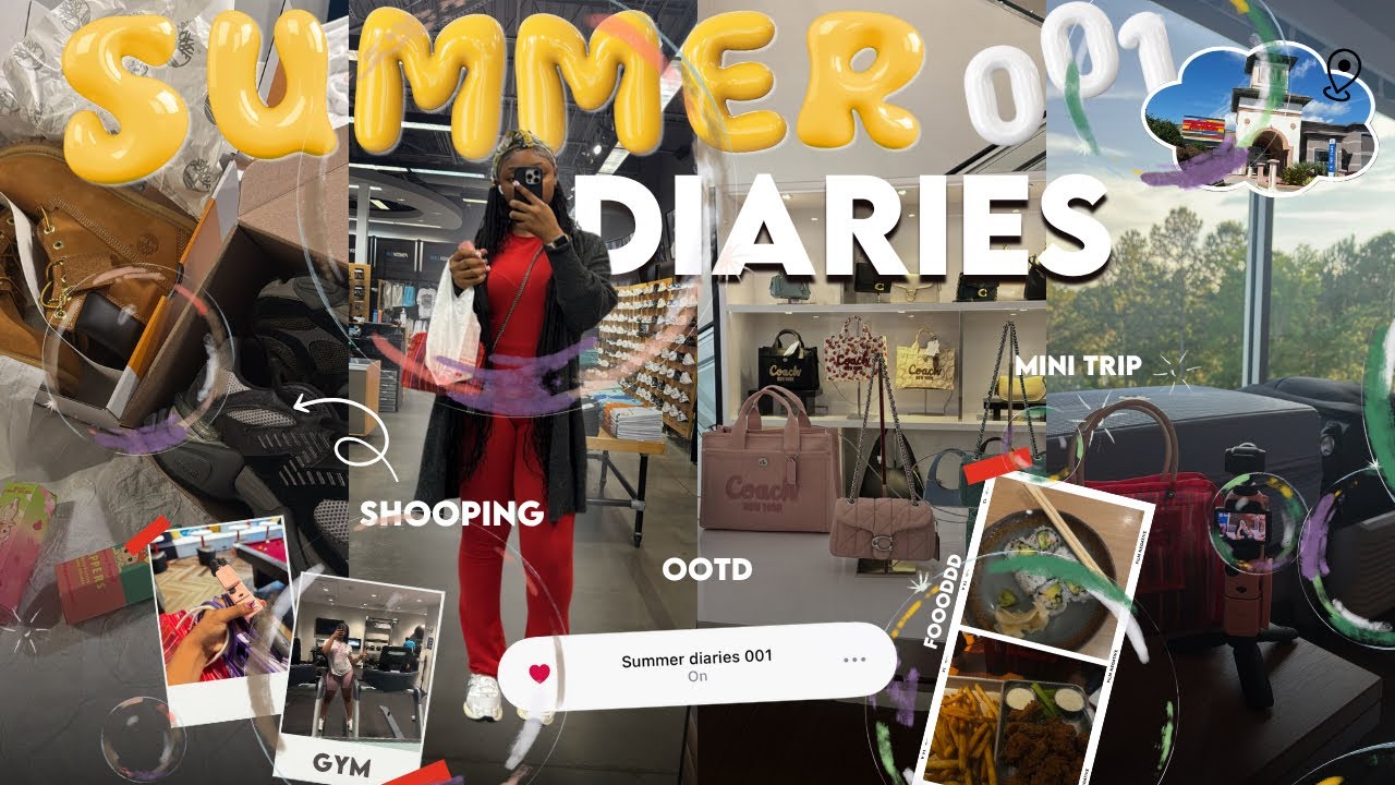 SUMMER DIAIRES 001 ✰ | * mini trip , shopping, arcade, gym, restaurants, etc || Symone Renee