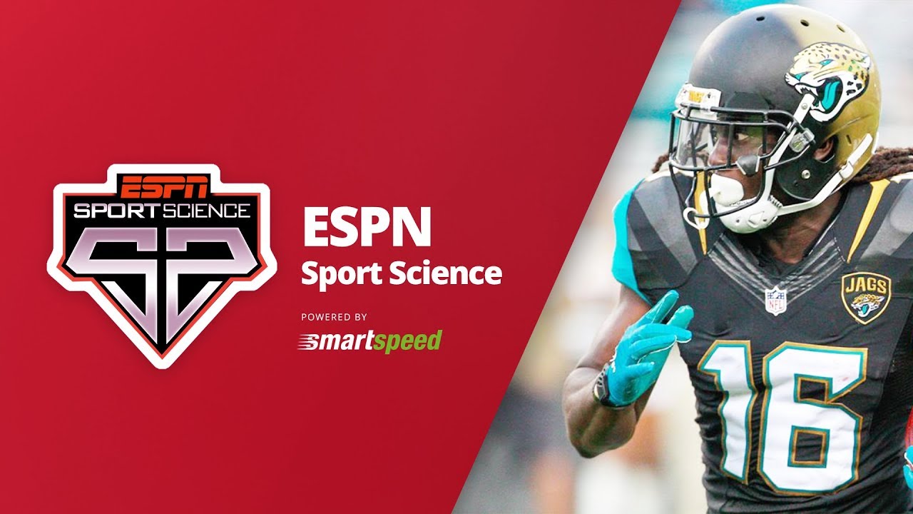 Sport Science Denard Robinson tested with SMARTSPEED