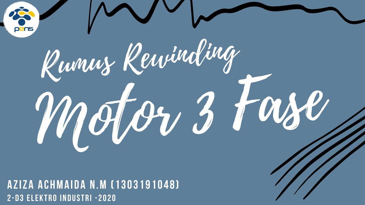 [PERAWATAN PERBAIKAN MESIN LISTRIK] RUMUS REWINDING DAN DIAGRAM BENTANGAN STATOR MOTOR 3 FASA