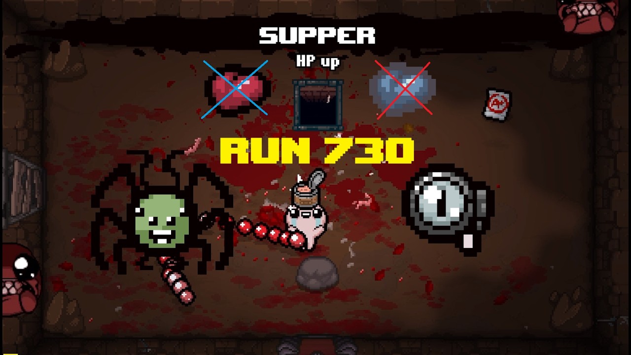 Run 729 Eden 4 Goals (BB) 3 étages pour trouver un coeur ! Tellement vide !