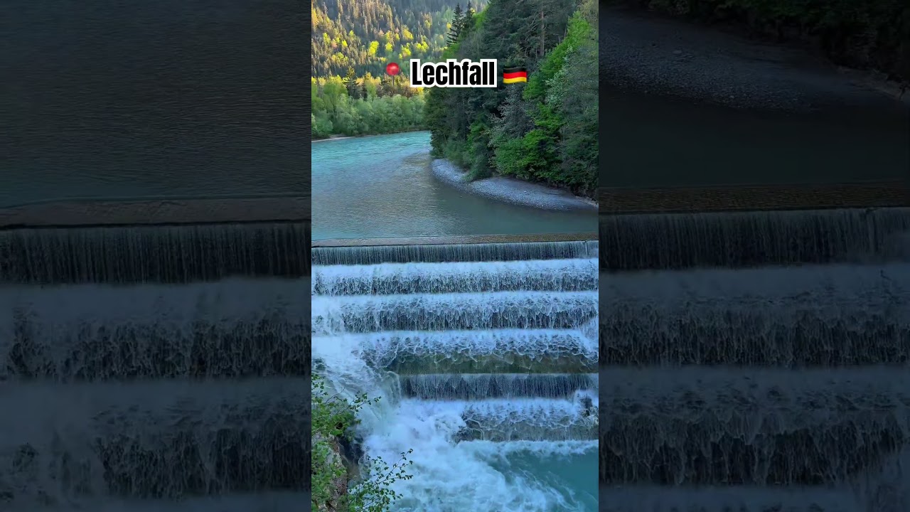 Lechfall, a must-see waterfall near F&uuml;ssen, Germany 🇩🇪 | #Shorts #youtubeshorts