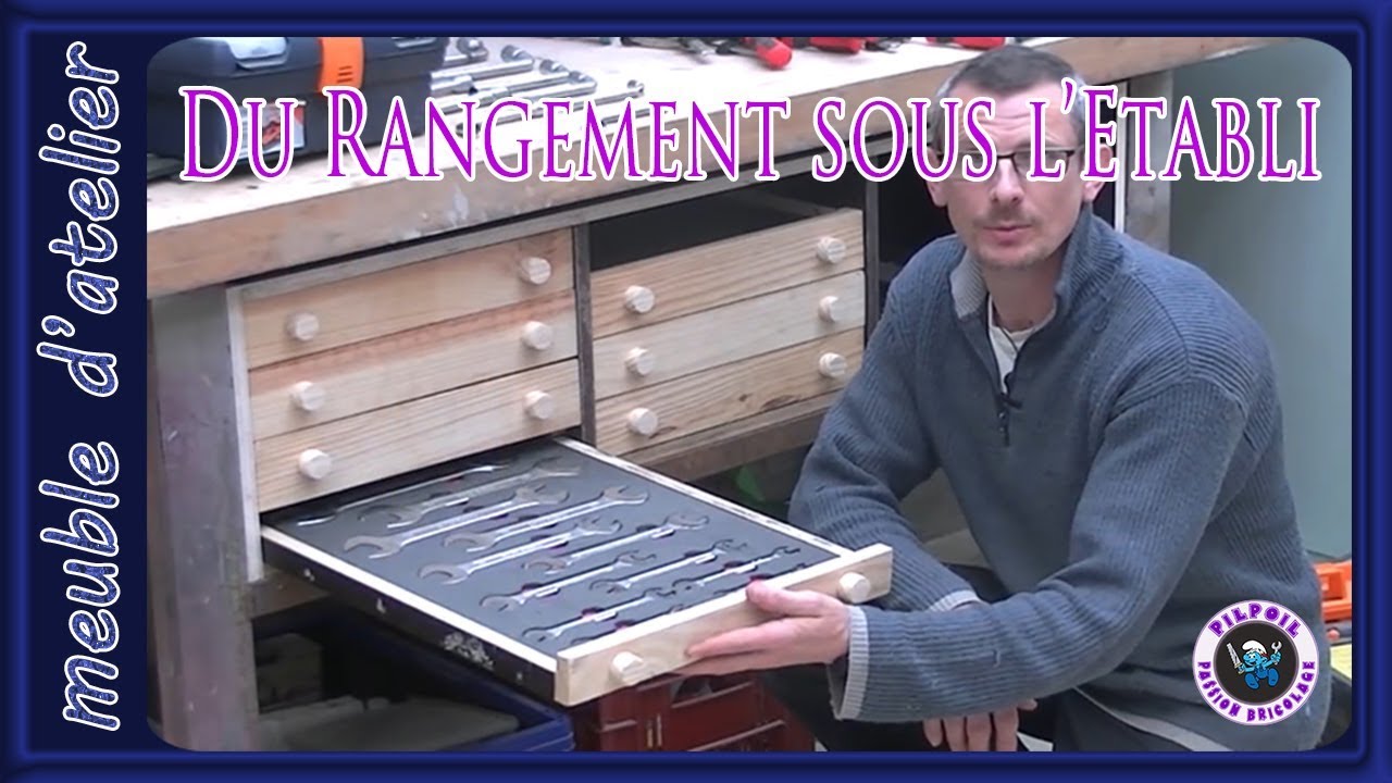 du rangement sous l'établi