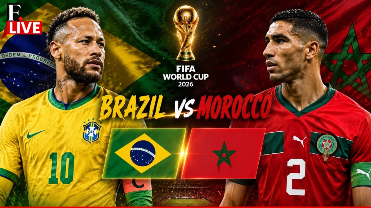 🔴 FIFA World Cup 2026 LIVE: Brazil vs Morocco | FIFA Group C Clash | Viniscus Junior | Achraf Hakimi