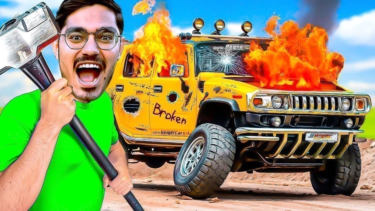 Breaking 4 Cars in 7 Minutes Challenge  गाडी तोड़ो लाखो रुपये जीतो   Winner Gets ₹100000