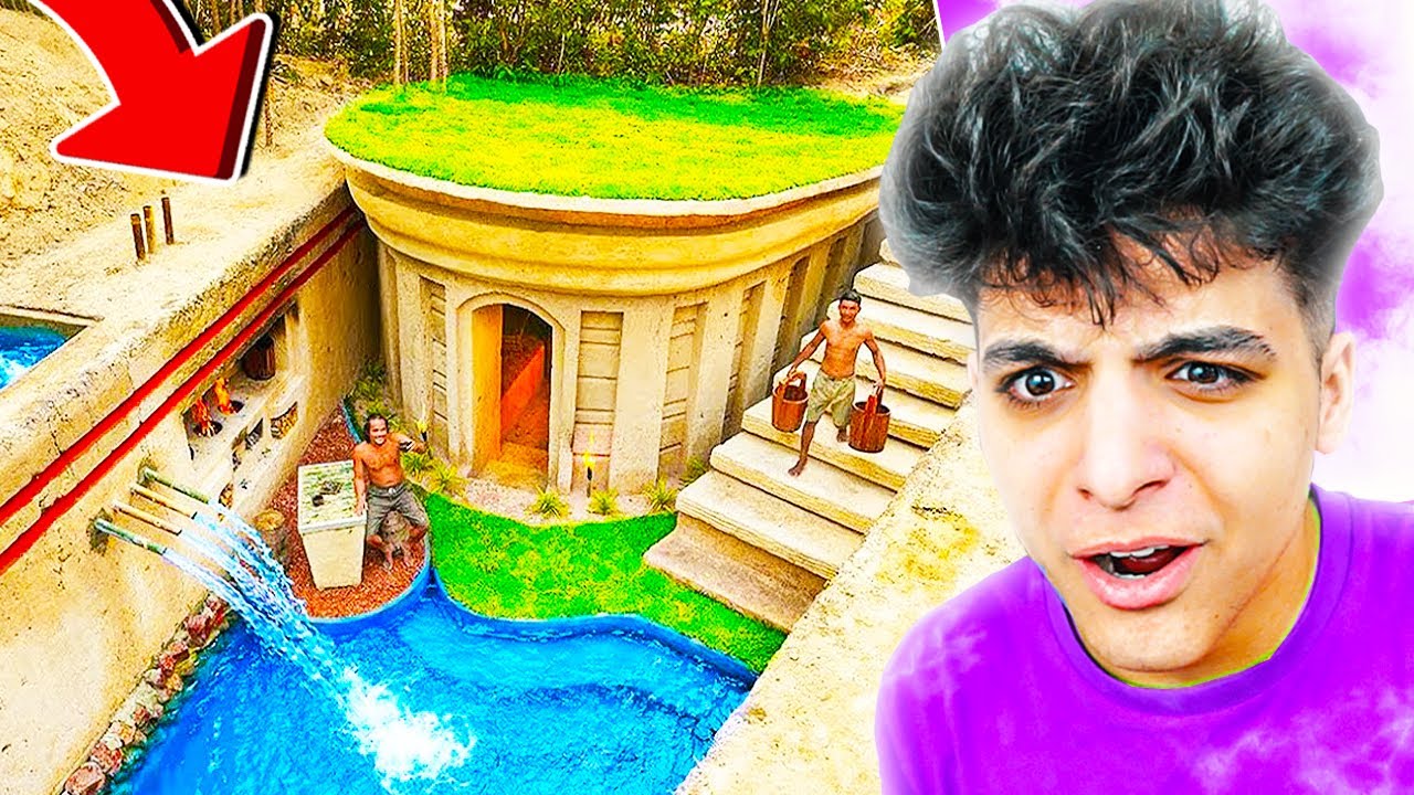 Au Construit O Casa Secreta Cu Piscina In Padure - !