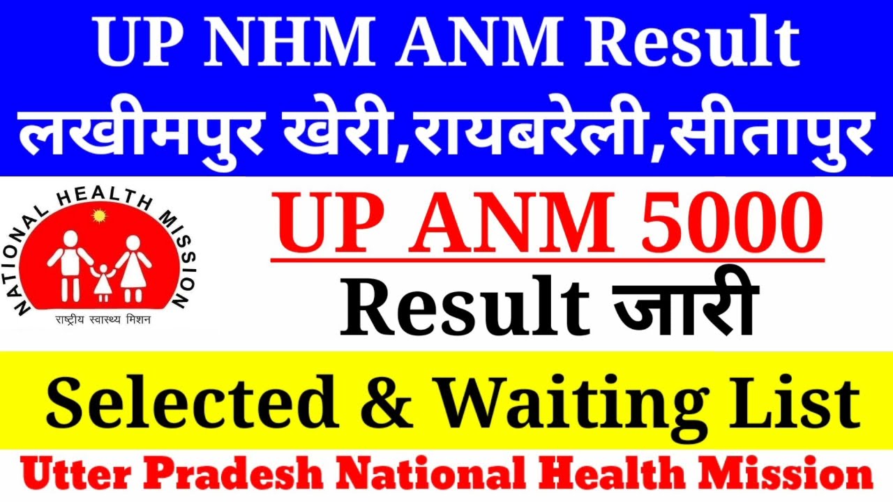 UP ANM Result 2021,How to Download UP ANM Result, UP ANM Result After Doucment Verification,Cut off