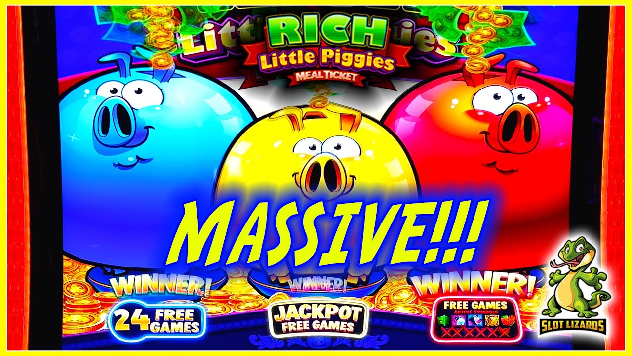ЭПИЧЕСКИЙ ВЫИГРЫШ 3 PIGGY TRIGGER MONSTER! Игровой автомат Rich Little Piggies с талонами на еду