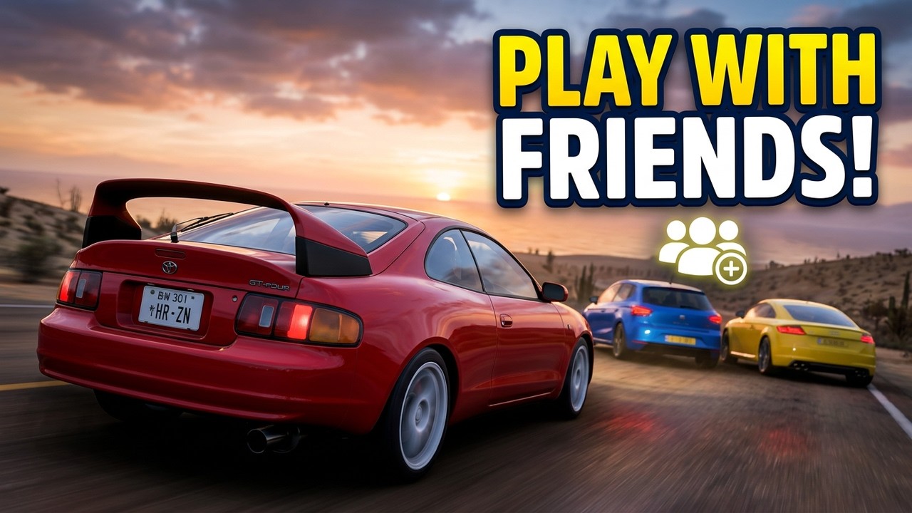 Forza Horizon 6: Как играть с друзьями (Пригласить друзей в колонну)