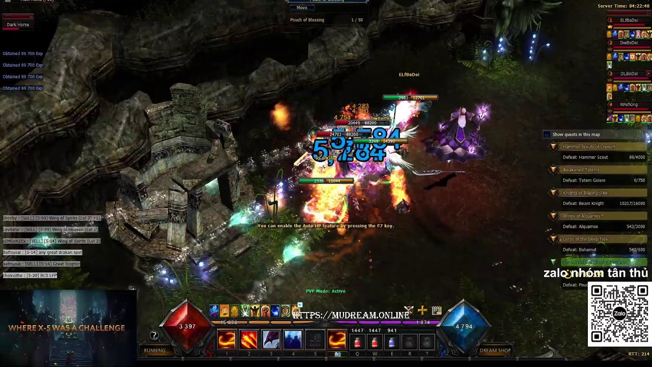 Mu online / Mu dream sv x20 / Hỗ trợ tân thủ