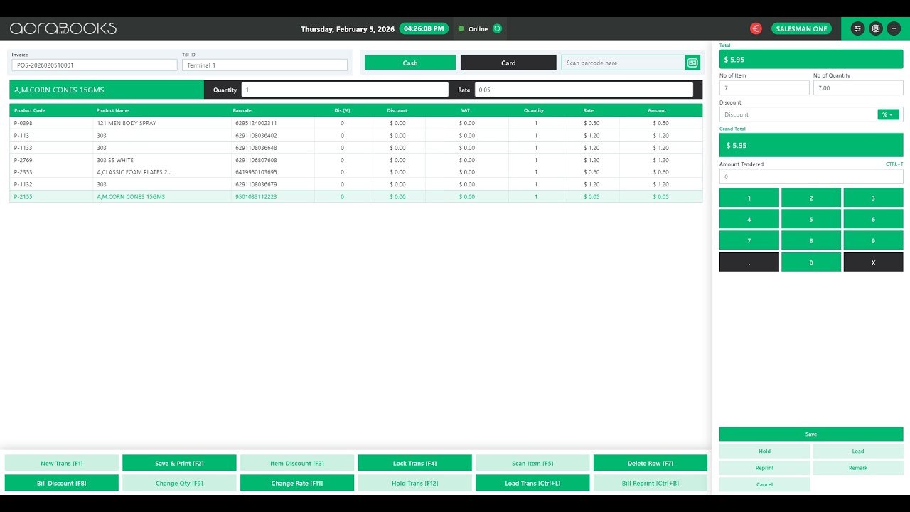 AoraPOS – Cloud Based POS Software | Start selling from day one with an easy, barcode-ready POS