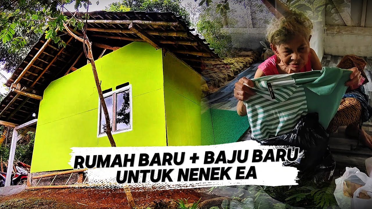 GUBUK REYOT DI SULAP JADI ISTANA MUNGIL‼️RUMAH BARU UNTUK NENEK EA SEMOGA BERKAH