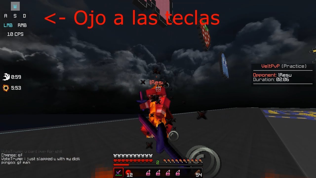 zKevsh vs Hacker | PvP Tips #2 : El poder del W-TAP y S-TAP ft. Resucting | Minecraft PvP