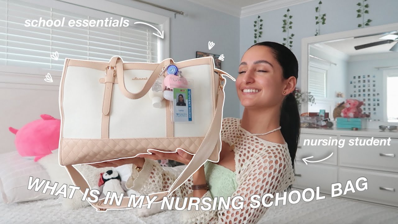 WHAT IS INSIDE OF MY NURSING SCHOOL BAG // back to school essentials for a nursing student !