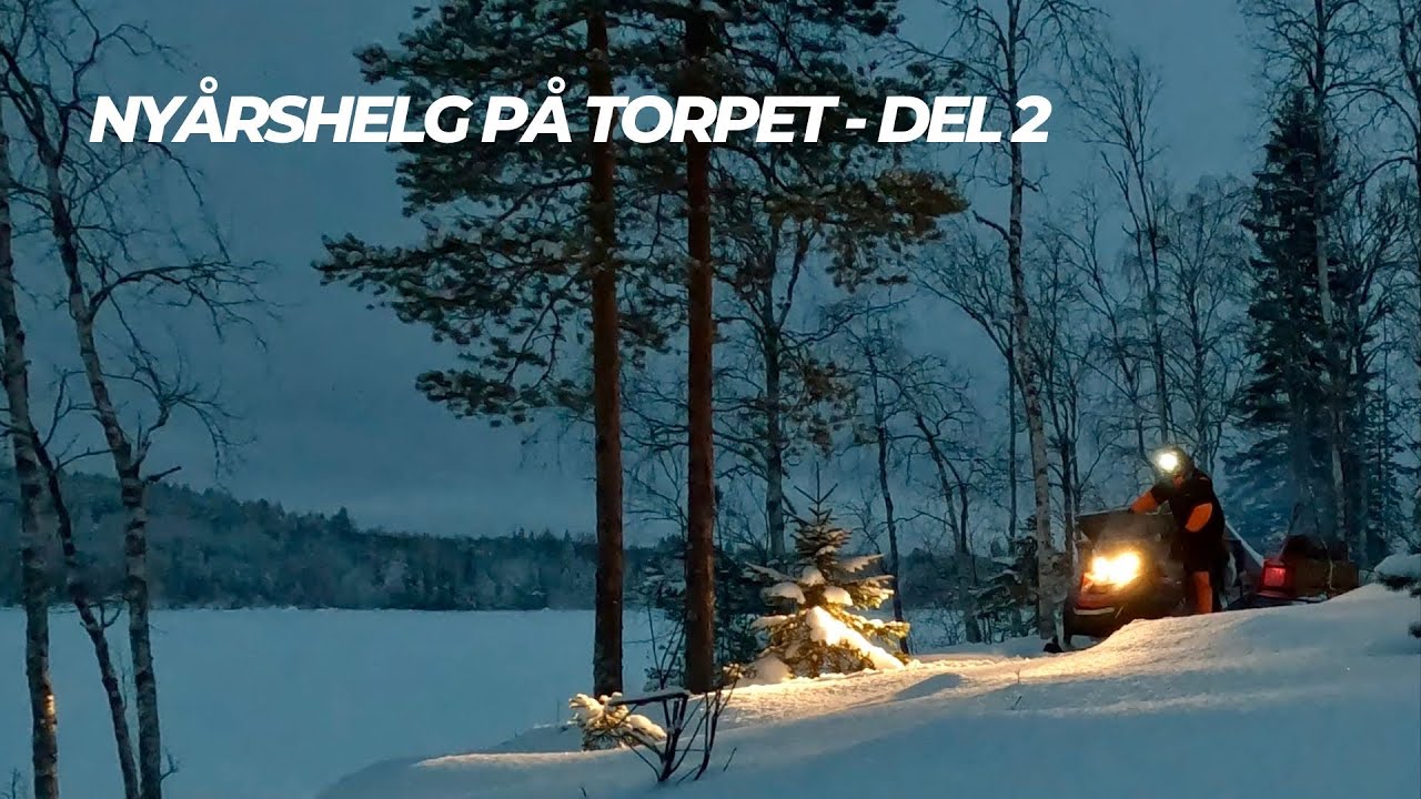 Nyår på torpet del 2 - Kallt och snöigt! Skoterkörning, laga mat, skruvning, elda, vedspis. Torpliv!