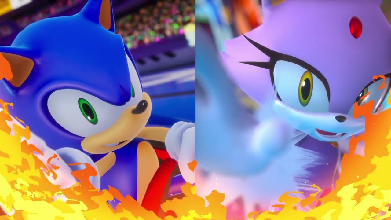 Sonic Racing: CrossWorlds (PS5) Donpa Grand Prix (Sonic) Blaze (Rival) Warmup