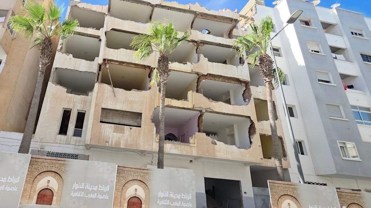 مباشرة من العاصمة الرباط أكبر عملية هدم حي المحيط في خبر كان وتعويضات فاقت الملايير 👍