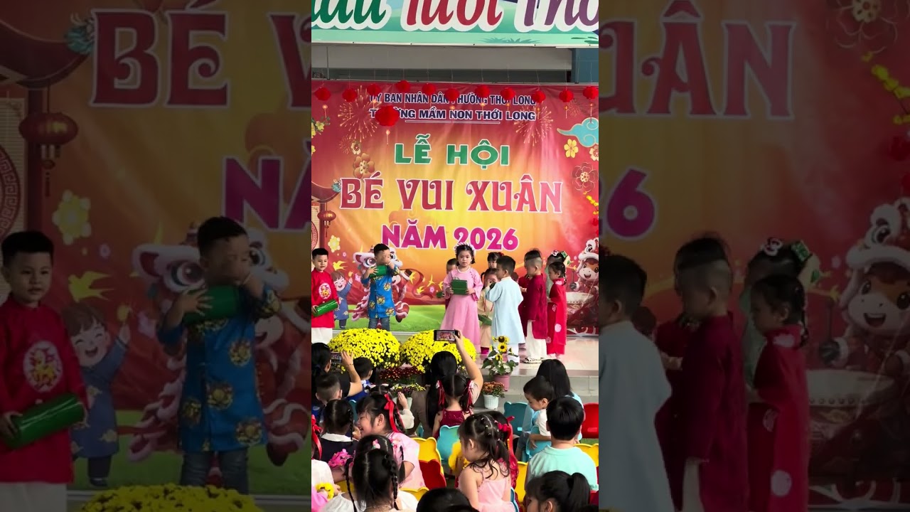 Bối Bối múa mừng Xuân Bính Ngọ 2026 tại trường