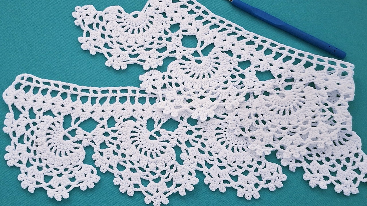 Very Easy Crochet Border And Step By Step Tutorial Crochet Edging For All Lace Crochet Projects 🧶