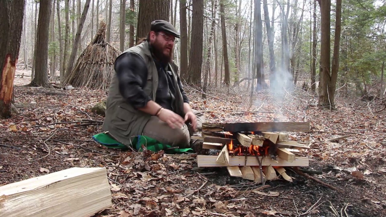 Firemaking Fridays: Log Cabin Fire