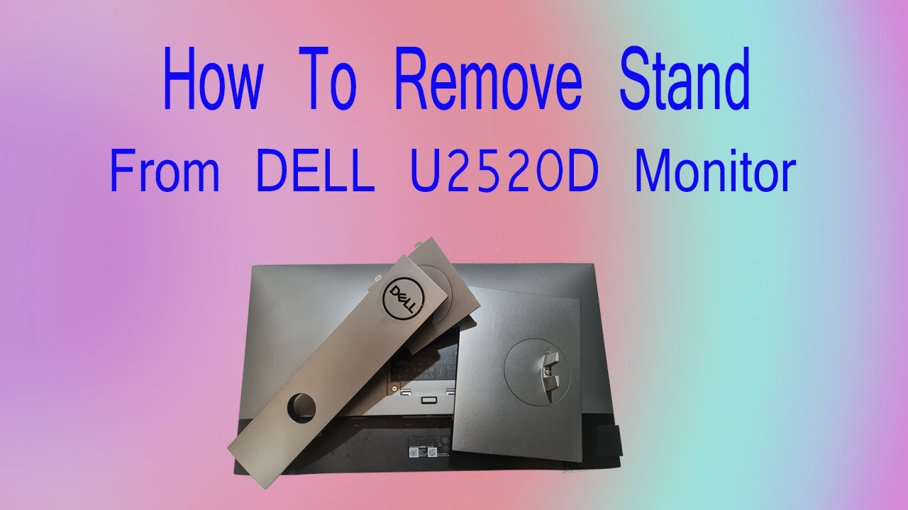 How to Remove DELL U2520D Monitor Stand. DELL USB type C Monitor Stand Detach#dell