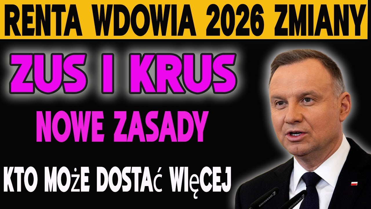 Renta wdowia 2026: ZUS i KRUS zmieniają zasady &ndash; kto może dostać więcej
