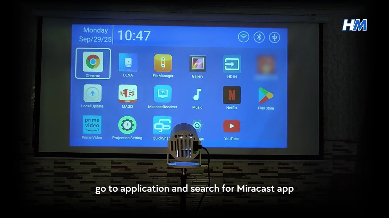 Руководство по подключению MiraCast к мобильному устройству | Беспроводное дублирование экрана HY...