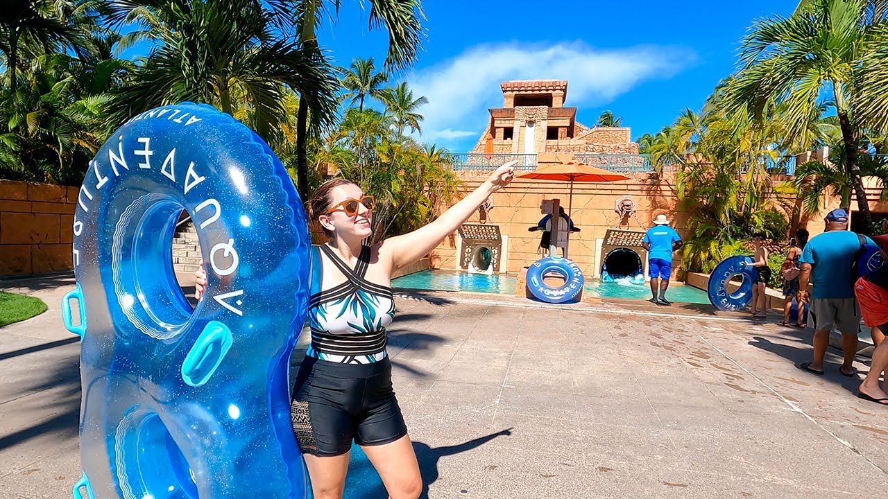 Аквапарк Atlantis в Нассау — экскурсия в Aquaventure Oasis — видеоблог круиза Royal Caribbean