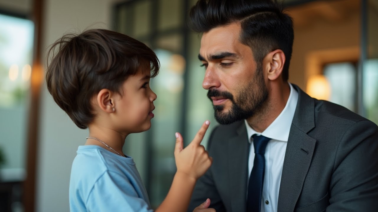 UN MILLIONNAIRE CROISE LE FILS DE LA FEMME DE MÉNAGE QUI LUI RESSEMBLE... L’ENFANT DIT : « PAPA ! »