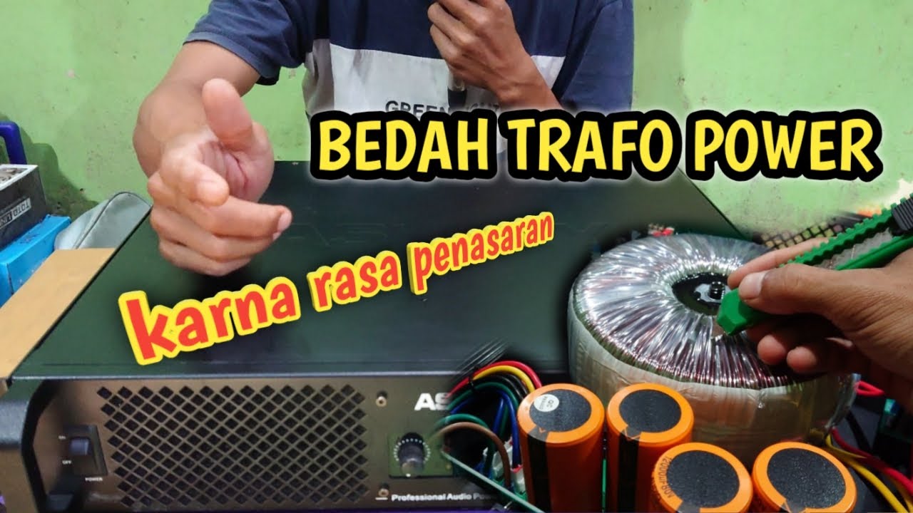 BONGKAR TRAFO PA.800 ternyata bahan nya.....