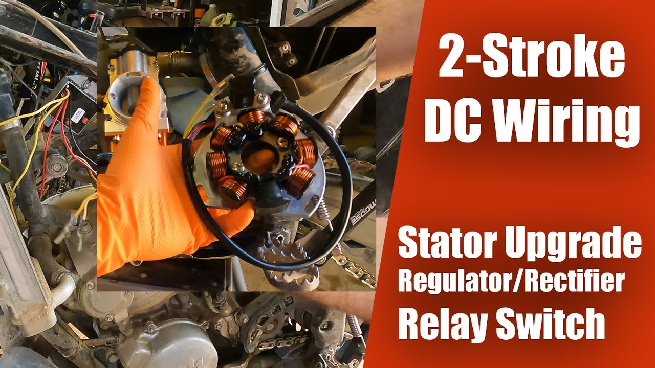 2-Stroke Dirt Bike DC Wiring | Stator Upgrade | Accessory wiring on KTM 300 XCW enduro build