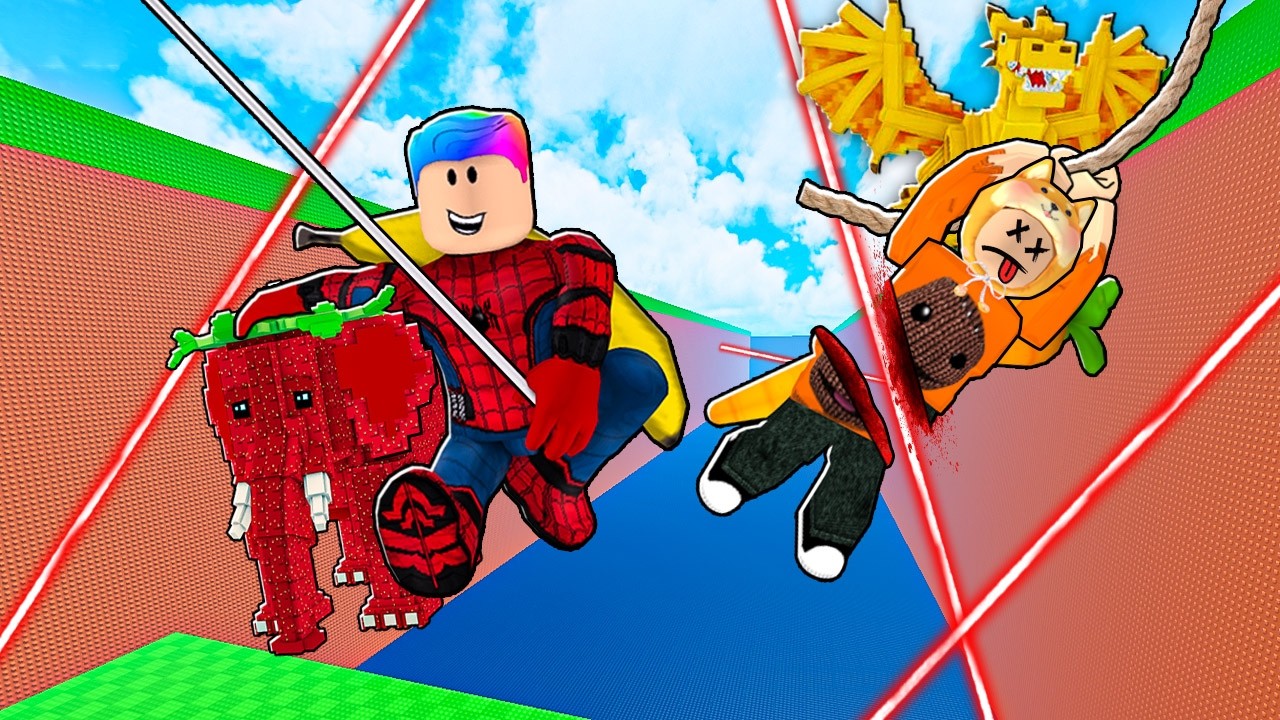 AKU DAN SKOBI JADI SPIDERMAN DAN TARZAN UNTUK CURI BRAINROT SAMBIL GELANTUNGAN!!