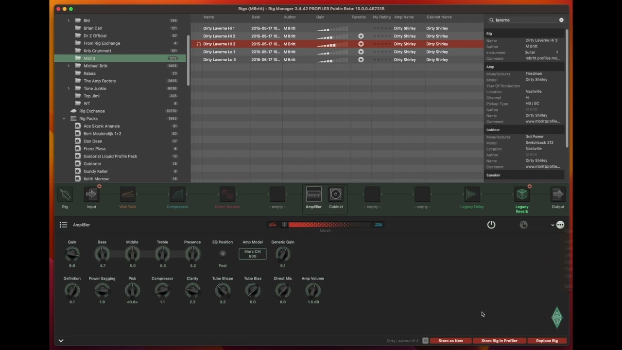 Kemper Liquid Profile Demo with MBritt Profiles