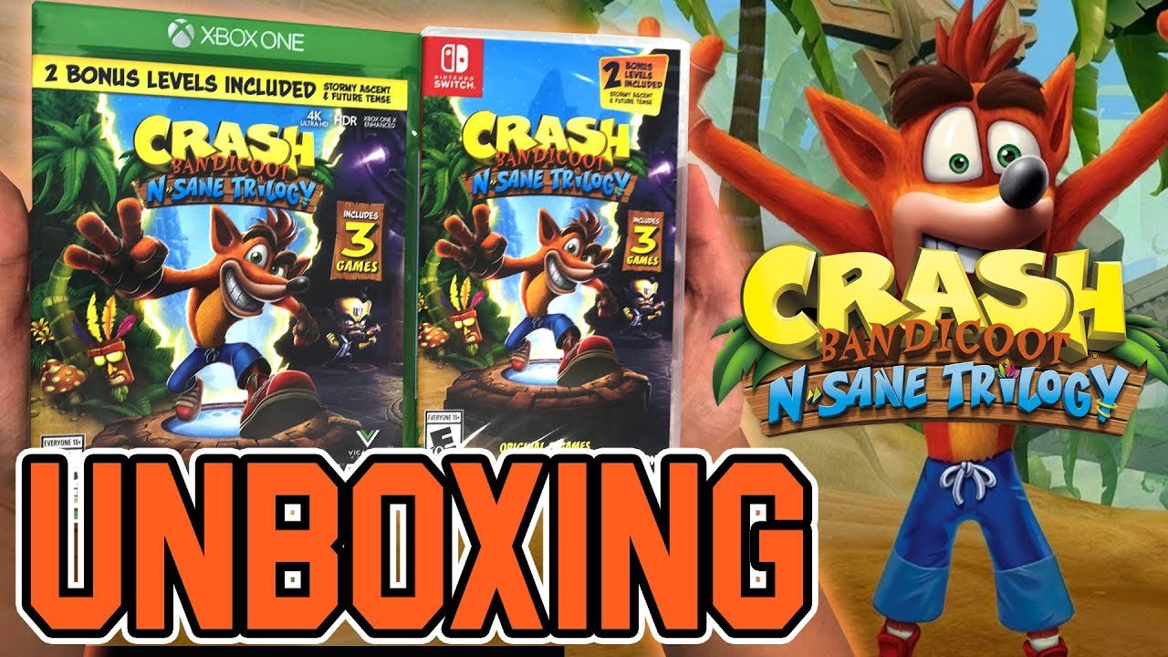 Распаковка Crash Bandicoot N. Sane Trilogy (Xbox One/Switch)!!