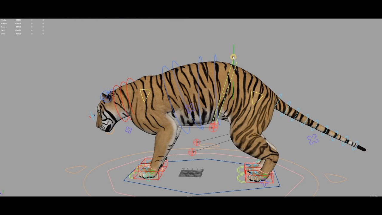 Quadruped Advanced Maya Rigging Demo By Revanth kumar