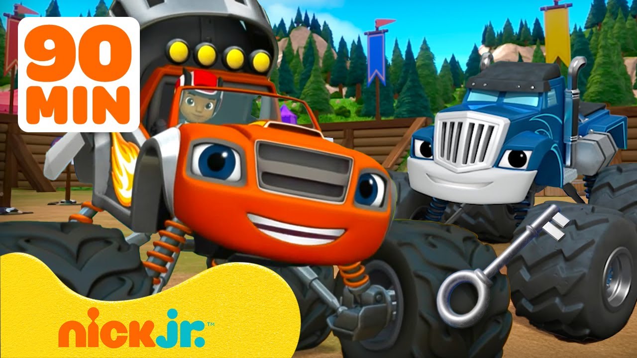 Blaze e le Mega Macchine | Blaze salva Crusher e altre missioni di salvataggio degli eroi! 🚗 Con AJ