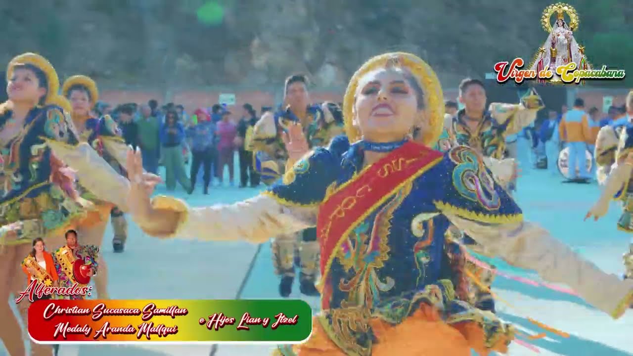 Sambos Caporales del Perú en la Virgen de Copacabana Huaraz 2024 día central parte 14
