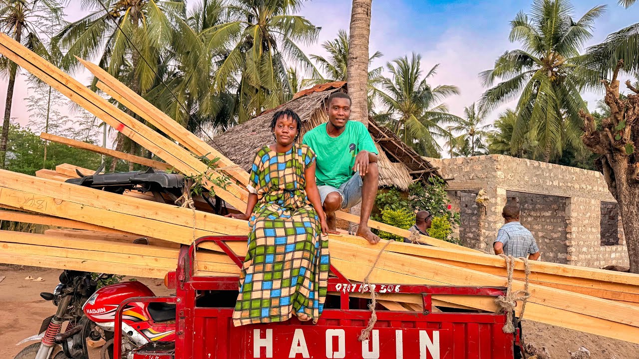 Finally! Roofing Starts on Our 3-Bedroom Dream Home 🏡 | Chicken Stew & Soft Chapati