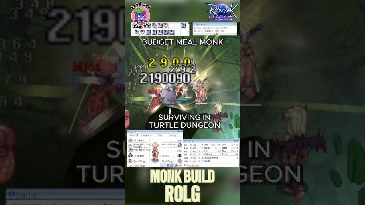 RAGNAROK LANDVERSE GENESIS | MONK BUDGET MEAL #ragnarokonline   #ragnaroklandverse #ragnarok