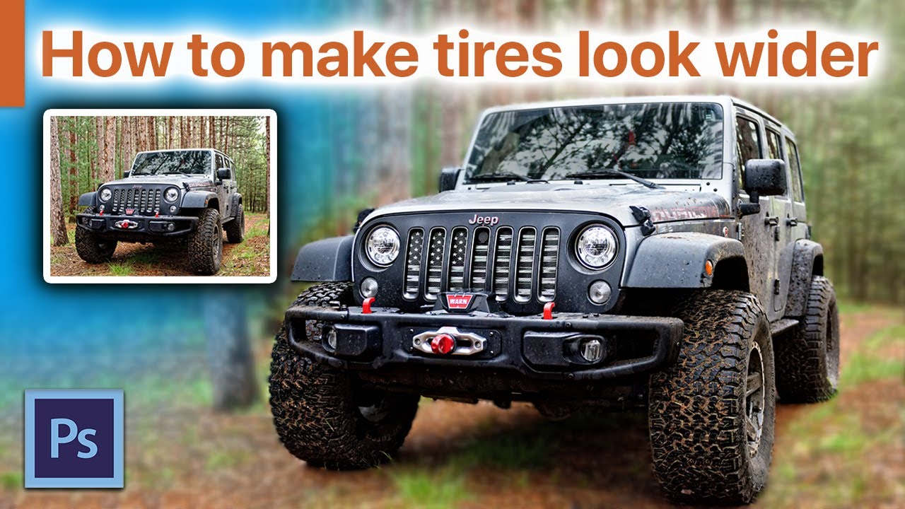How to make tires look wider