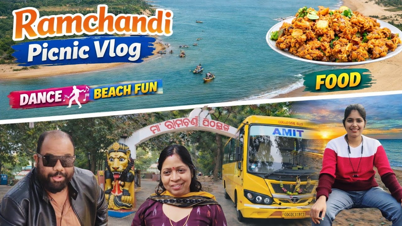 Ramchandi Picnic Vlog 😍 | College Picnic | Food, Dance & Beach View 