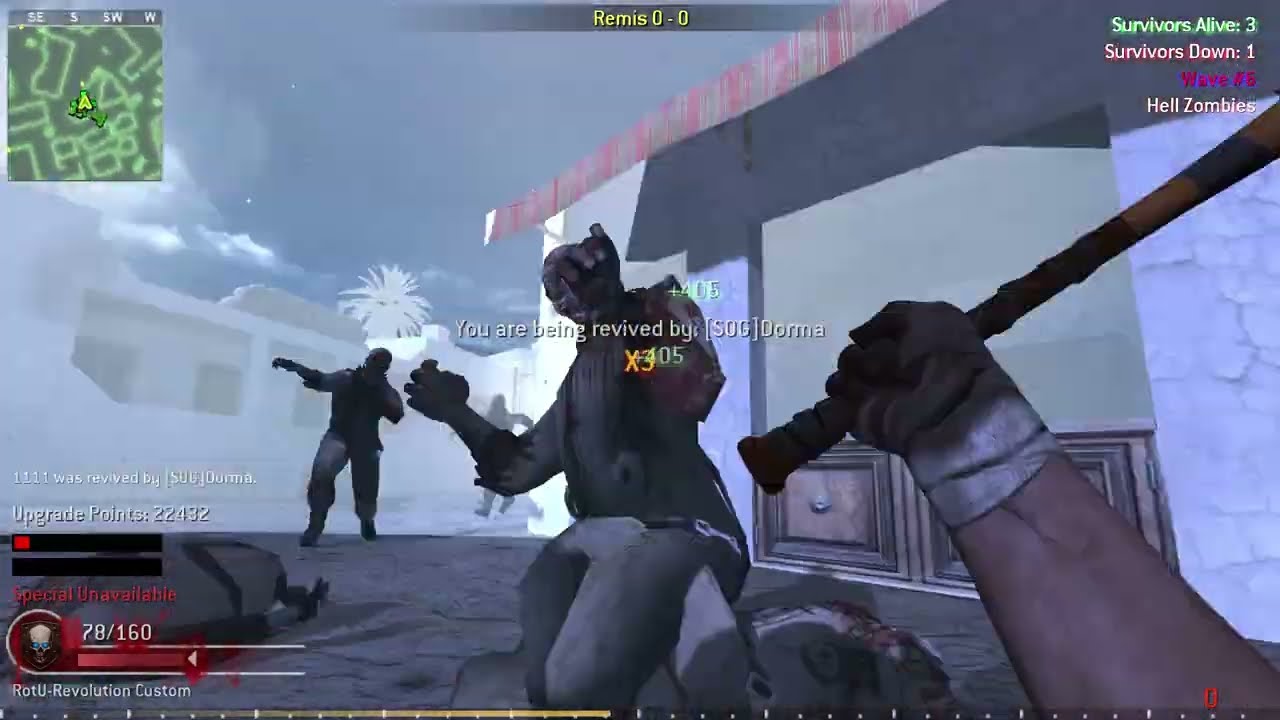 Call of Duty 4 Modern Warfare FNRP RotU Revolution Zombies #49 Toujane