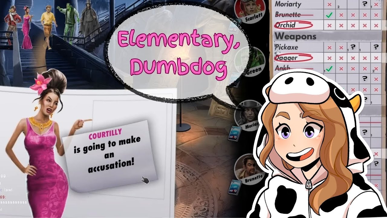 I solve MY OWN CRIME in Clue with friends