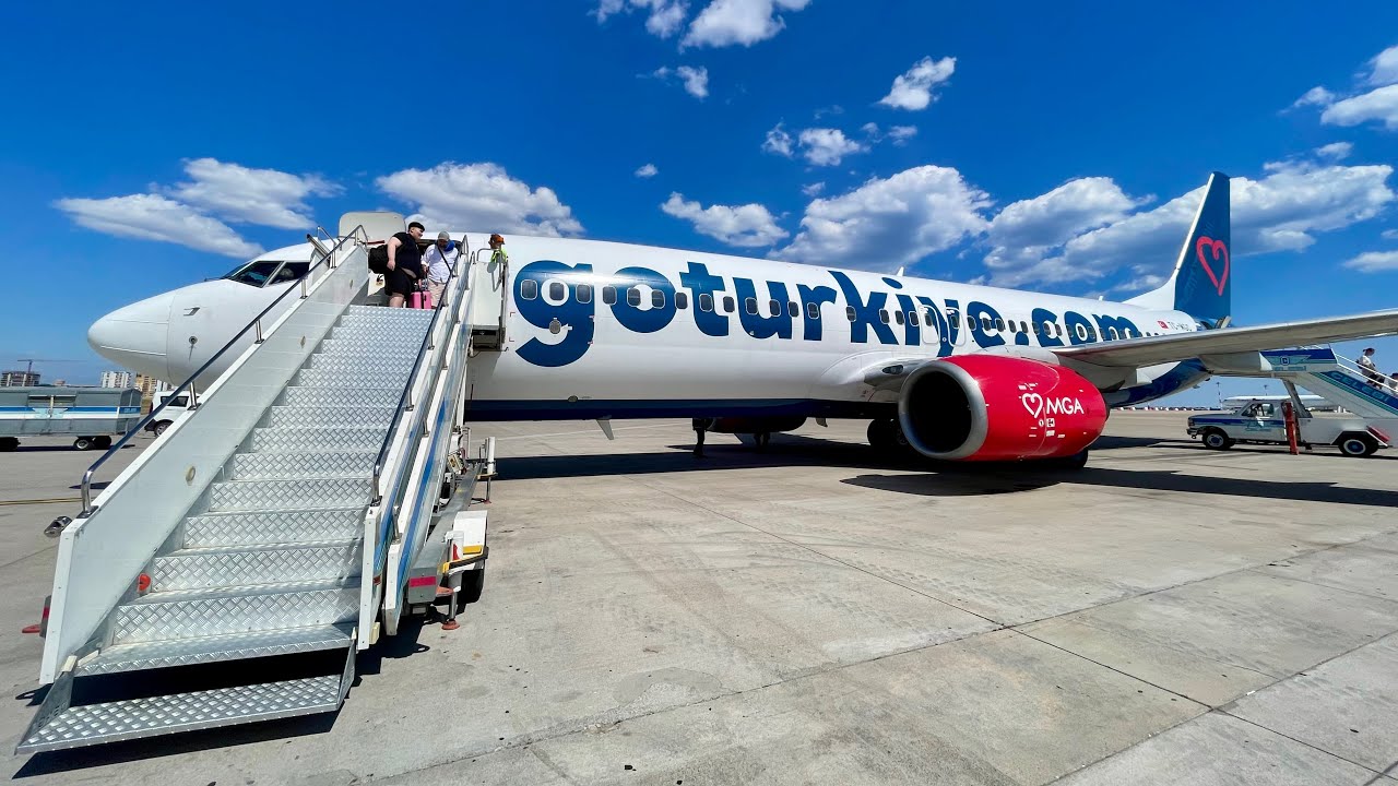 Boeing 737-800 | Mavi Gök Airlines (MGA) | Берлин (BER) — Анталья (AYT) | Полный Полёт | 4К